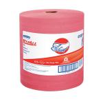 WypAll® X80 Towels, Jumbo Roll, Red, 475/Roll